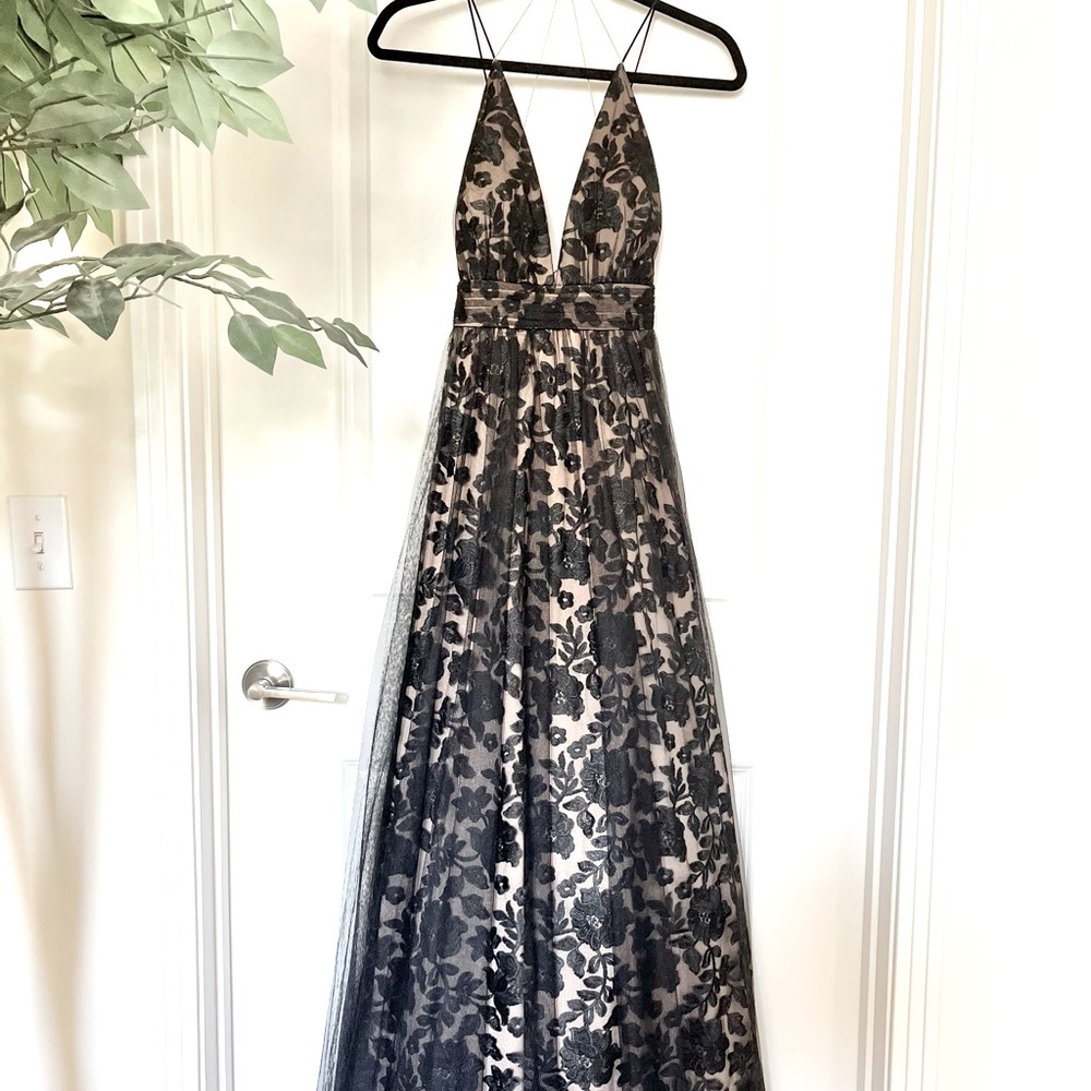 Black Lace Ballgown